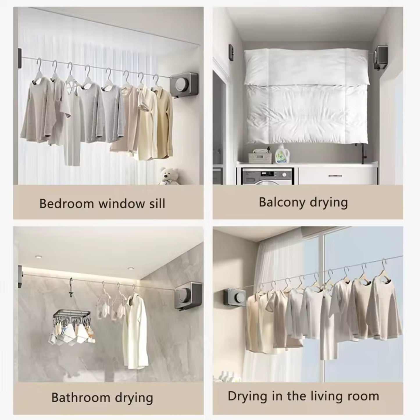 Retractable Stainless Drying Rack
