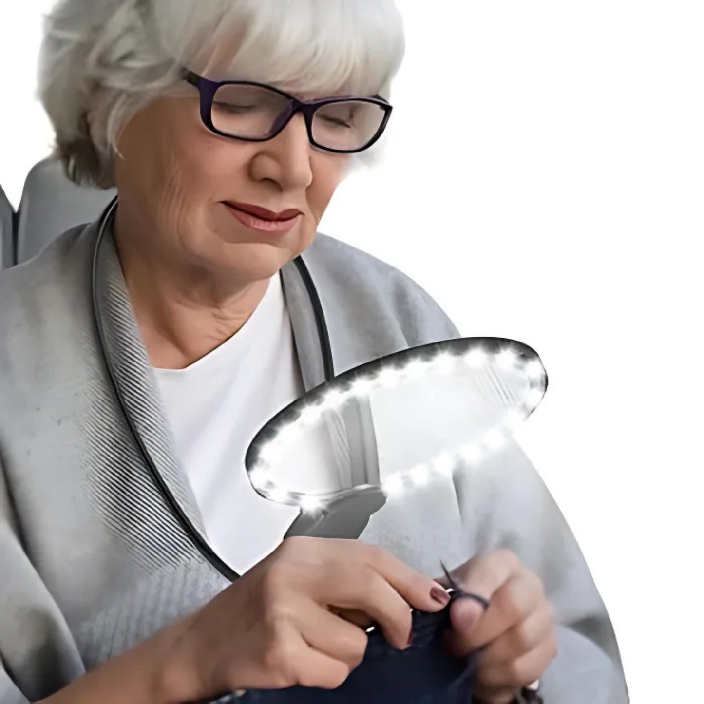 Portable LED Magnifier Glass