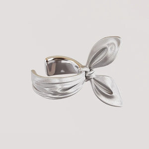 Sterling Knot Clip Earring