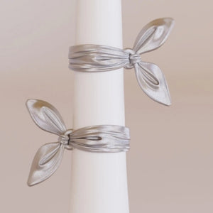 Sterling Knot Clip Earring