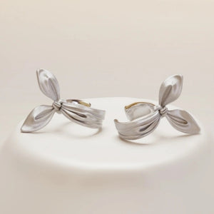 Sterling Knot Clip Earring