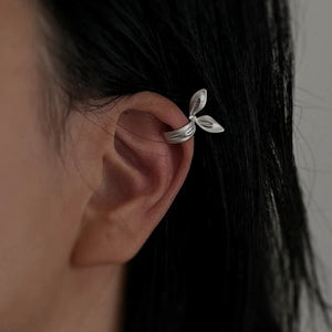 Sterling Knot Clip Earring