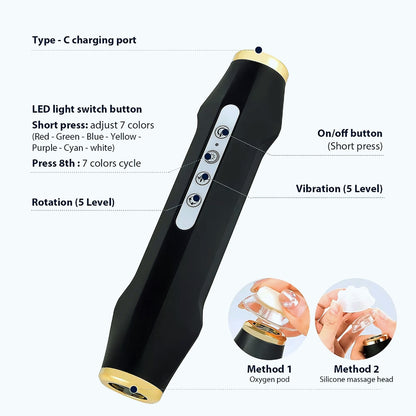 Portable CO2 Oxygen Beauty Device