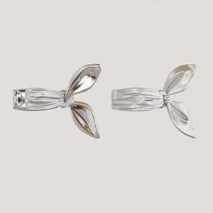 Sterling Knot Clip Earring