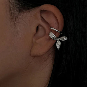 Sterling Knot Clip Earring